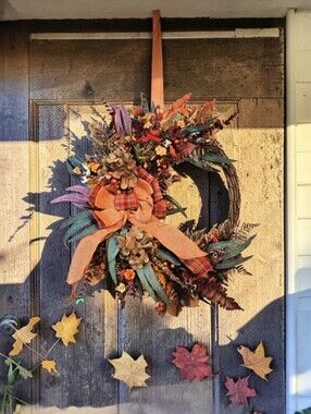 Rustic Fall Floral Wreath